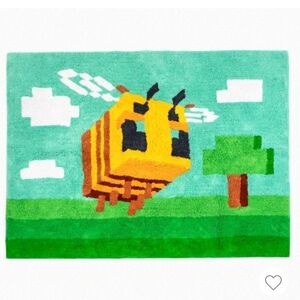Pixel Art Bee Rug (Minecaft)